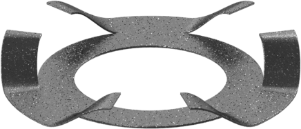 Parmak Disk Yayları, 629 ve 6000 Rulman Ticaret No. için, 0.516" ID, 0,0070" Kalınlık