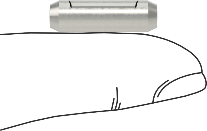 İçi Boş Pim, 6 mm Çap, 20 mm Uzunluk