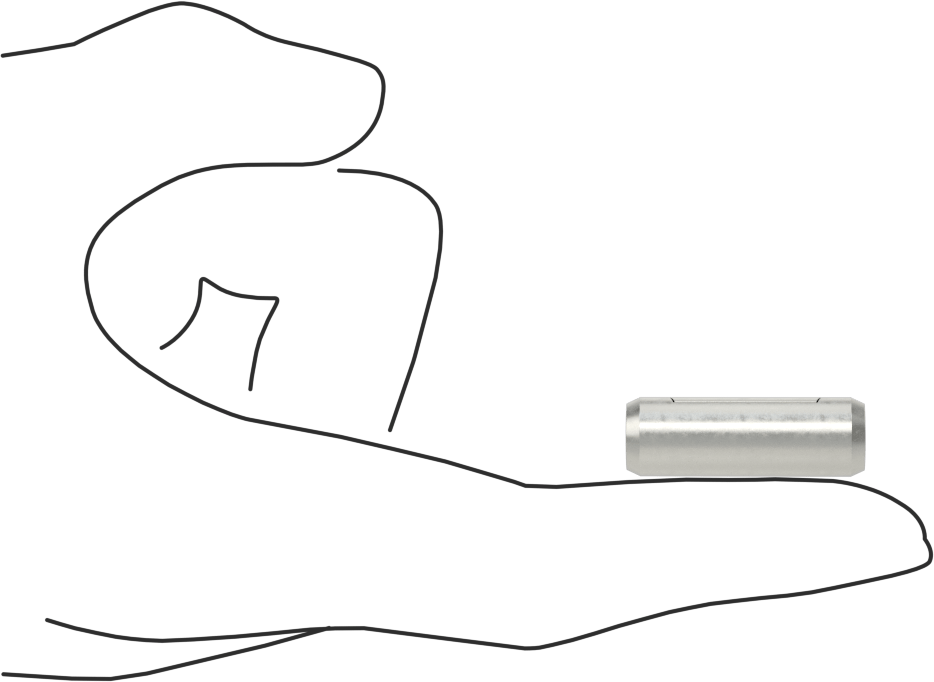 İçi Boş Pim, 10 mm Çap, 30 mm Uzunluk