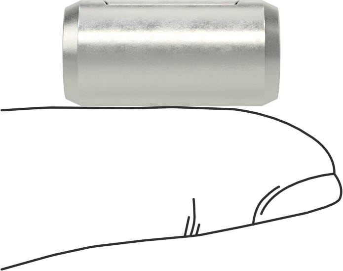 İçi Boş Pim, 12 mm Çap, 24 mm Uzunluk