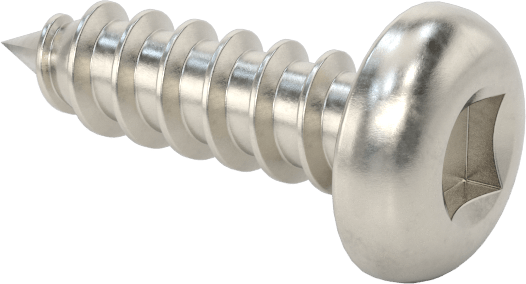 Sac Metal için Kare Tahrikli Yuvarlak Başlı Vidalar, Süper Korozyona Dayanıklı 316 Paslanmaz Çelik, Numara 6 Boyut, 1/2" Uzunluk