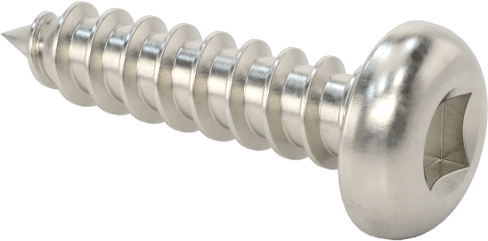 Sac Metal için Kare Tahrikli Yuvarlak Başlı Vidalar, Süper Korozyona Dayanıklı 316 Paslanmaz Çelik, Numara 6 Boyut, 5/8" Uzunluk