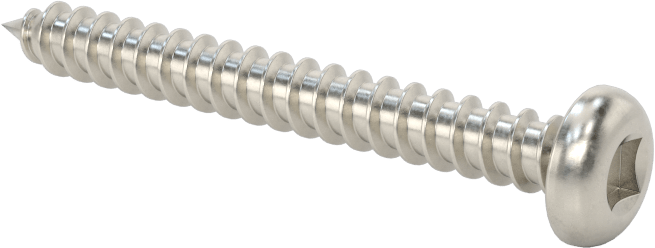Sac Metal için Kare Tahrikli Yuvarlak Başlı Vidalar, Süper Korozyona Dayanıklı 316 Paslanmaz Çelik, Numara 8 Boyut, 1-1/2" Uzunluk