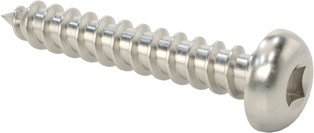 Sac Metal için Kare Tahrikli Yuvarlak Başlı Vidalar, Süper Korozyona Dayanıklı 316 Paslanmaz Çelik, 10 Numaralı Boyut, 1-1/4" Uzunluk