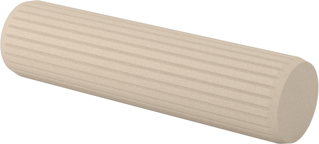 Ahşap Dübeller, 1/4" Çap, 1" Uzunluk