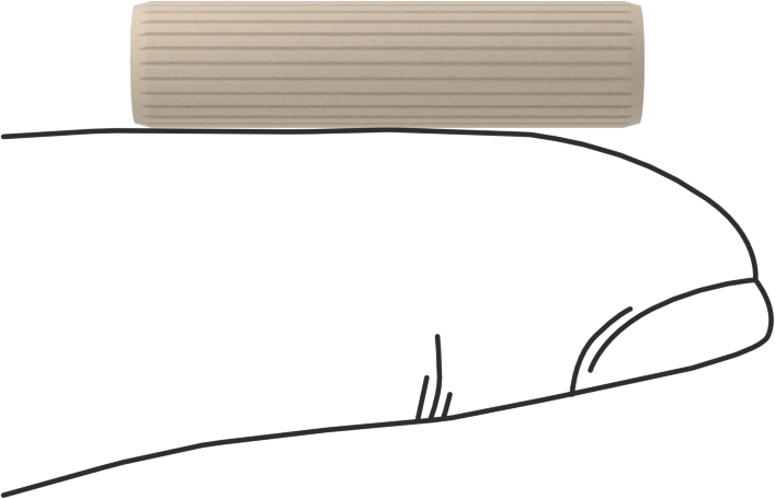 Ahşap Dübeller, 1/4" Çap, 1" Uzunluk