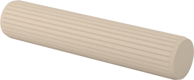Ahşap Dübeller, 1/4" Çap, 1-1/4" Uzunluk
