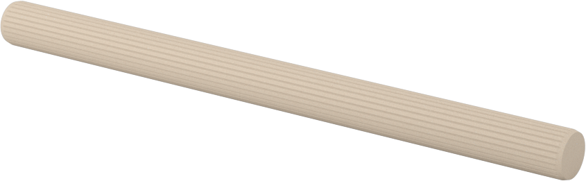 Ahşap Dübeller, 1/4" Çap, 3-1/2" Uzunluk