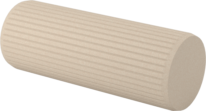 Ahşap Dübeller, 3/8" Çap, 1" Uzunluk