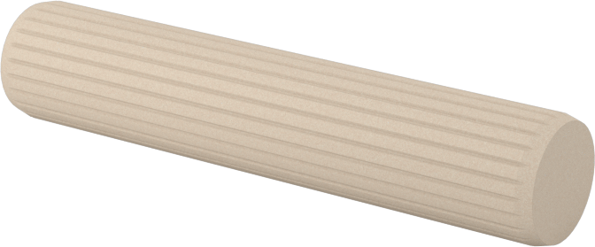 Ahşap Dübeller, 6 mm Çap, 30 mm Uzunluk