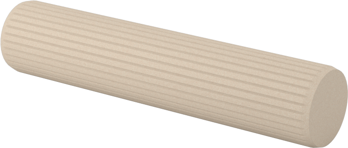 Ahşap Dübeller, 8 mm Çap, 38 mm Uzunluk