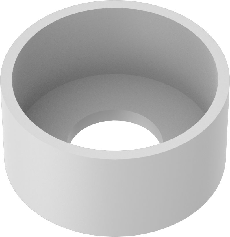 Yalıtımlı Kupa Pul, Naylon, 1/4" Vida Boyutu için, 0.257" ID, 0.595" OD