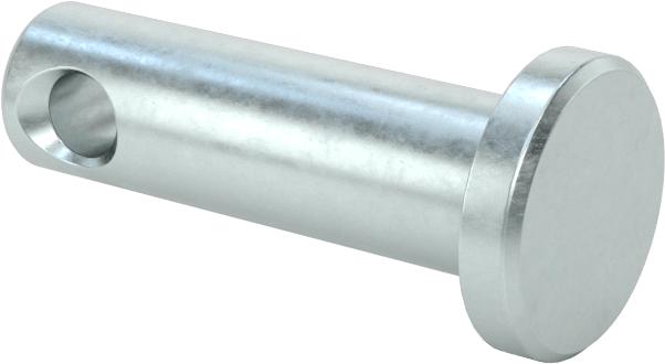 Çinko Kaplı Karbon Çelik Çatal Pim, 3/16" Çap, 7/16" Kullanılabilir Uzunluk, 19/32" Uzunluk