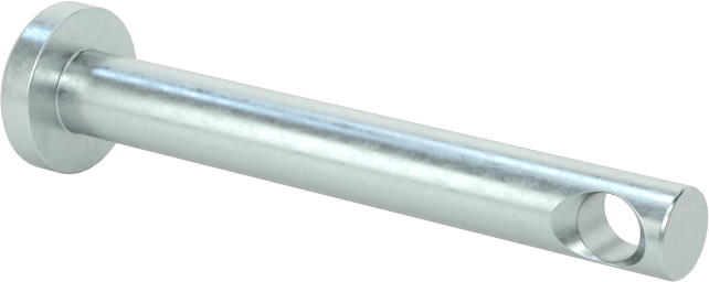 Çinko Kaplı Karbon Çelik Çatal Pim, 1/8" Çap, 13/16" Kullanılabilir Uzunluk