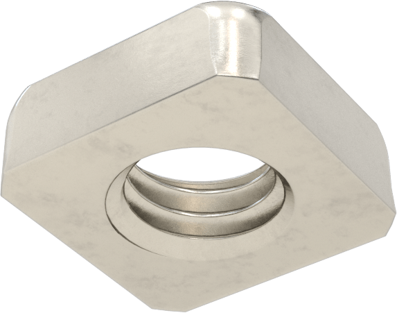 18-8 Paslanmaz Çelik İnce Profilli Kare Somunlar, M5 x 0,8 mm Diş