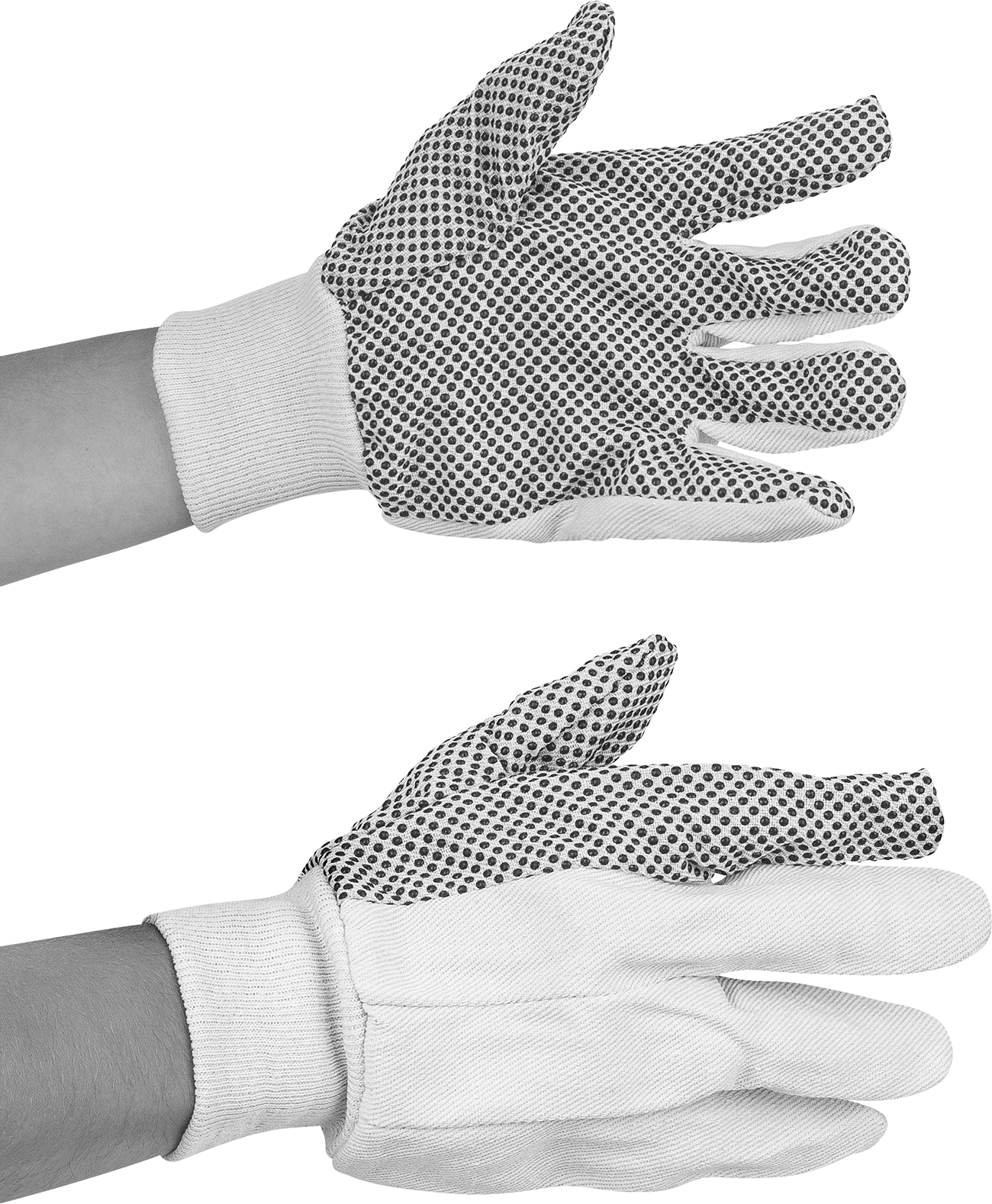 Cotton/Polyester with Palm Dot Grip