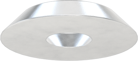 Son İşlem Pulu, Alüminyum, M5 Vida Boyutu için, 5.3 mm ID, 16.0 mm OD