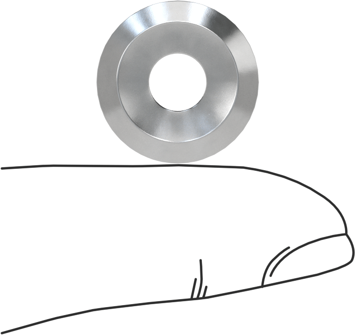 Son İşlem Pulu, Alüminyum, M6 Vida Boyutu için, 6.4 mm ID, 18.0 mm OD