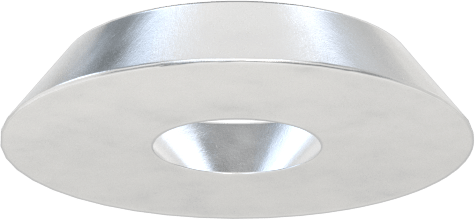 Son İşlem Pulu, Alüminyum, M6 Vida Boyutu için, 6.4 mm ID, 18.0 mm OD