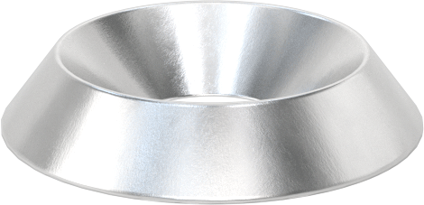 Son İşlem Pulu, Alüminyum, M6 Vida Boyutu için, 6.4 mm ID, 18.0 mm OD