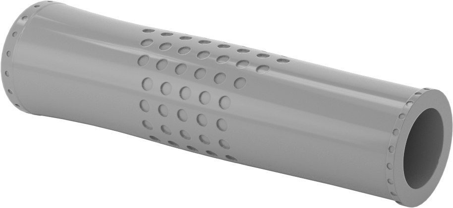 Yuvarlak Tutamaklar, Çukurlu, 3/4" dış çap için