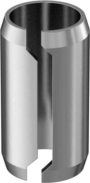 Metal için Dişsiz Çinko Kaplı Çelik Ek Parçalar, 5/16" Vida Boyutu için, 3/4" Uzunluk