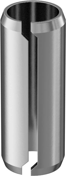 Metal için Dişsiz Çinko Kaplı Çelik Ek Parçalar, 3/8" Vida Boyutu için, 1-1/4" Uzunluk