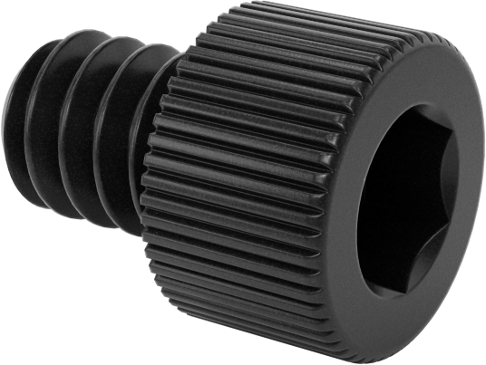 Naylon Soket Başlı Vidalar, 4-40 Diş Boyutu, 5/32" Uzunluk