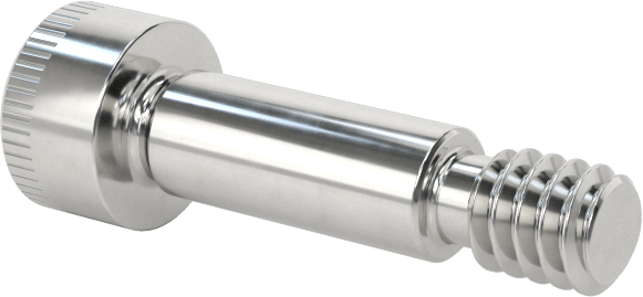 316 Paslanmaz Çelik Omuzlu Vida, 3/32" Omuz Çapı, 1/4" Omuz Uzunluğu, 2-56 Diş Boyutu