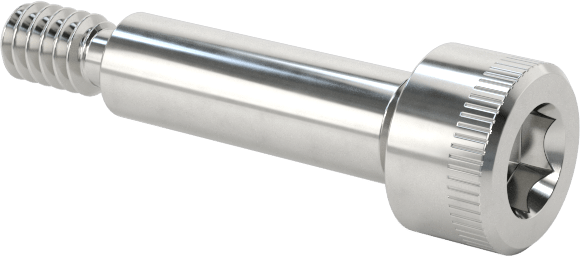 316 Paslanmaz Çelik Omuzlu Vida, 3/32" Omuz Çapı, 5/16" Omuz Uzunluğu, 1-64 Diş Boyutu
