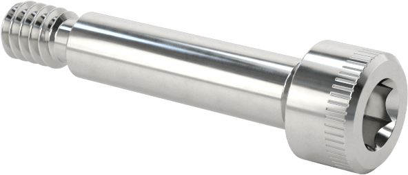 316 Paslanmaz Çelik Omuzlu Vida, 3/32" Omuz Çapı, 3/8" Omuz Uzunluğu, 2-56 Diş Boyutu