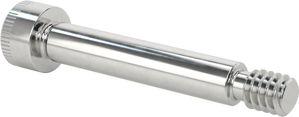 316 Paslanmaz Çelik Omuzlu Vida, 3/32" Omuz Çapı, 1/2" Omuz Uzunluğu, 2-56 Diş Boyutu