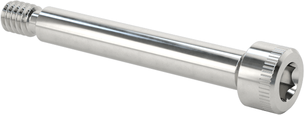 316 Paslanmaz Çelik Omuzlu Vida, 3/32" Omuz Çapı, 5/8" Omuz Uzunluğu, 2-56 Diş Boyutu