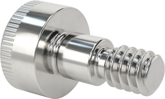 316 Paslanmaz Çelik Omuzlu Vida, 1/8" Omuz Çapı, 1/8" Omuz Uzunluğu, 4-40 Diş