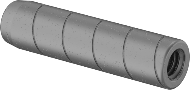 Spiral Şaftlı Havalandırmalı Çekilebilir Pim, Yüksek Mukavemetli 4140 Alaşımlı Çelik, 1/4" Çap, 1" Uzunluk