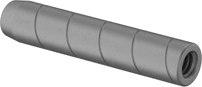 Spiral Şaftlı Havalandırmalı Çekilebilir Pim, Yüksek Mukavemetli 4140 Alaşımlı Çelik, 1/4" Çap, 1-1/4" Uzunluk
