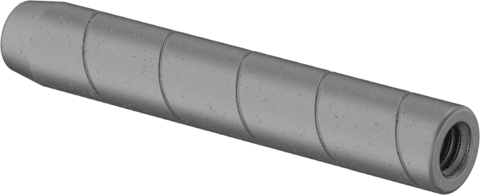Spiral Şaftlı Havalandırmalı Çekilebilir Pim, Yüksek Mukavemetli 4140 Alaşımlı Çelik, 1/4" Çap, 1-1/2" Uzunluk