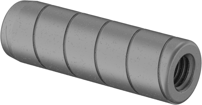 Spiral Şaftlı Havalandırmalı Çekilebilir Pim, Yüksek Mukavemetli 4140 Alaşımlı Çelik, 5/16" Çap, 1" Uzunluk