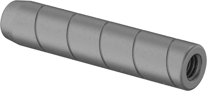 Spiral Şaftlı Havalandırmalı Çekilebilir Pim, Yüksek Mukavemetli 4140 Alaşımlı Çelik, 5/16" Çap, 1-1/2" Uzunluk