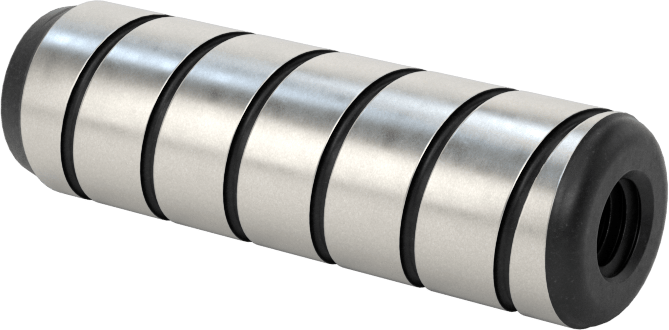 Spiral Şaftlı Havalandırmalı Çekilebilir Pim, Yüksek Mukavemetli 4140 Alaşımlı Çelik, 3/8" Çap, 1-1/4" Uzunluk