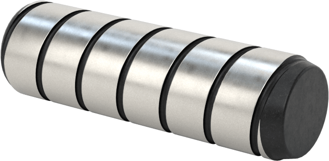 Spiral Şaftlı Havalandırmalı Çekilebilir Pim, Yüksek Mukavemetli 4140 Alaşımlı Çelik, 3/8" Çap, 1-1/4" Uzunluk