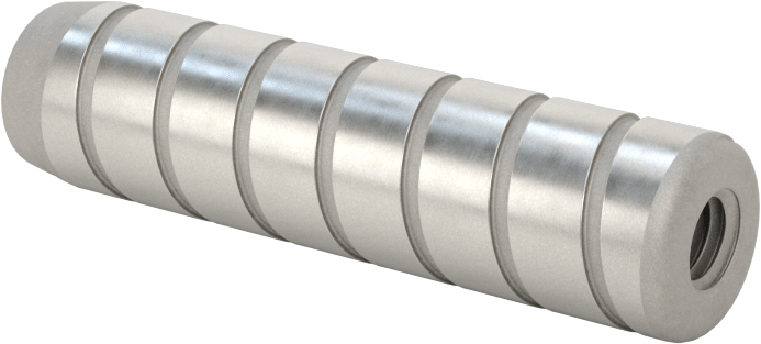 Spiral Şaftlı Havalandırmalı Çekilebilir Pim, Yüksek Mukavemetli 4140 Alaşımlı Çelik, 3/8" Çap, 1-1/2" Uzunluk