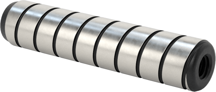 Spiral Şaftlı Havalandırmalı Çekilebilir Pim, Yüksek Mukavemetli 4140 Alaşımlı Çelik, 3/8" Çap, 1-3/4" Uzunluk