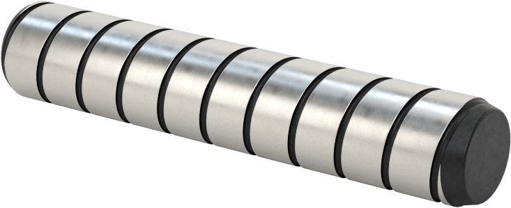 Spiral Şaftlı Havalandırmalı Çekilebilir Pim, Yüksek Mukavemetli 4140 Alaşımlı Çelik, 3/8" Çap, 2" Uzunluk