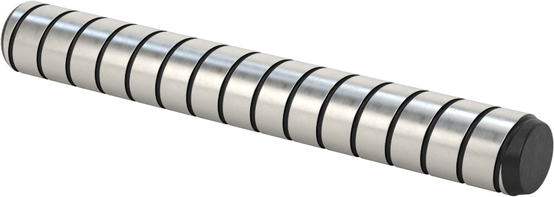 Spiral Şaftlı Havalandırmalı Çekilebilir Pim, Yüksek Mukavemetli 4140 Alaşımlı Çelik, 3/8" Çap, 3" Uzunluk