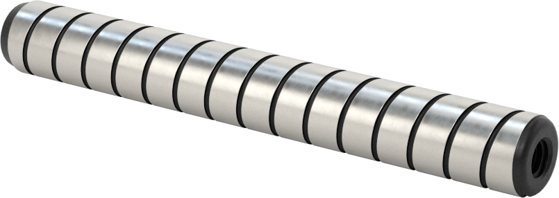 Spiral Şaftlı Havalandırmalı Çekilebilir Pim, Yüksek Mukavemetli 4140 Alaşımlı Çelik, 3/8" Çap, 3" Uzunluk