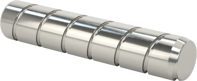 Spiral Şaftlı Havalandırmalı Çekilebilir Pim, 18-8 Paslanmaz Çelik, 1/4" Çap, 1-1/4" Uzunluk