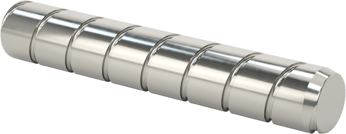 Spiral Şaftlı Havalandırmalı Çekilebilir Pim, 18-8 Paslanmaz Çelik, 1/4" Çap, 1-1/2" Uzunluk