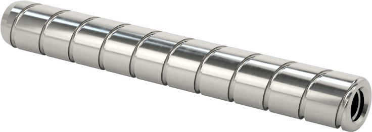 Spiral Şaftlı Havalandırmalı Çekilebilir Pim, 18-8 Paslanmaz Çelik, 1/4" Çap, 2" Uzunluk
