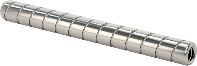 Spiral Şaftlı Havalandırmalı Çekilebilir Pim, 18-8 Paslanmaz Çelik, 1/4" Çap, 2-1/2" Uzunluk